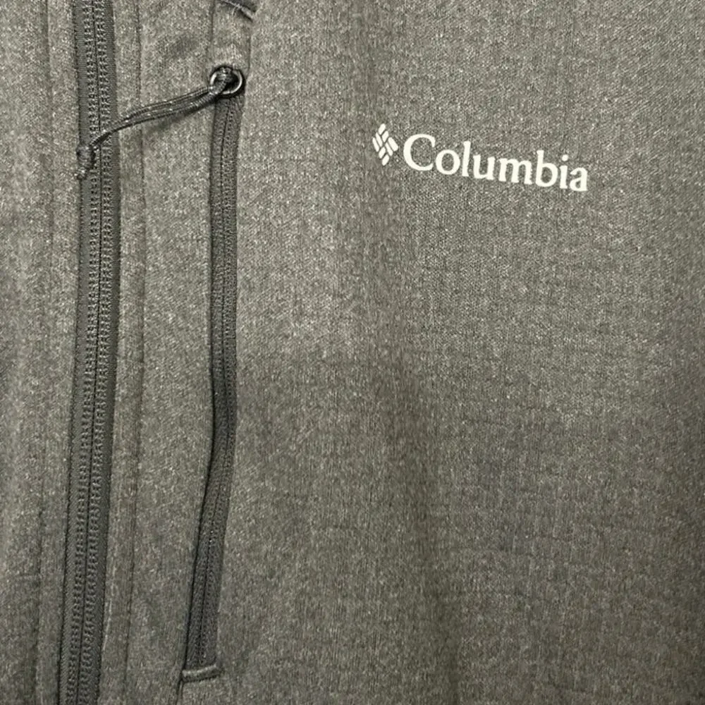 COLUMBIA NWOT Park View Fleece Half Zip Dark Gray Omni Wick Size 3XL